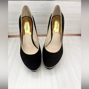 Michael Kors Black Women's heels with gold trim